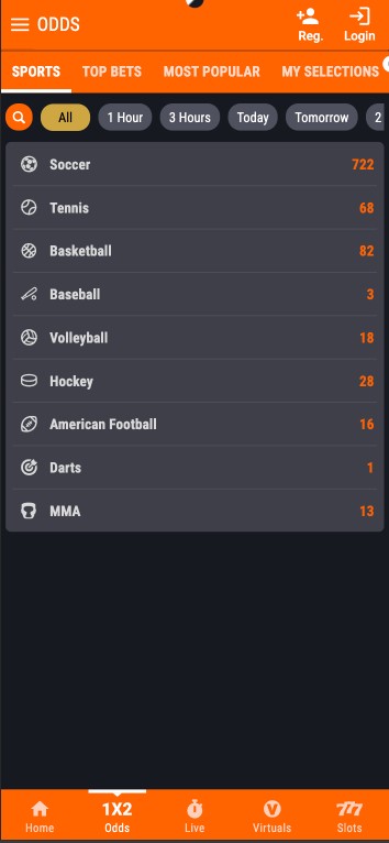 fortebet sports screen